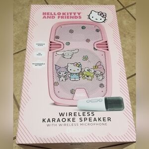 Sanrio Hello Kitty Floral Wireless Karaoke Speaker W/ Wireless Microphone